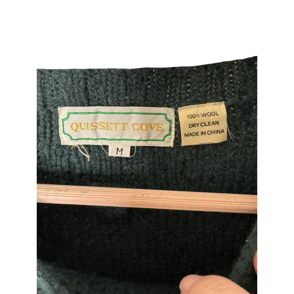 Vintage Quissett Cove Womens Sweater pull over Wool crew neck medium